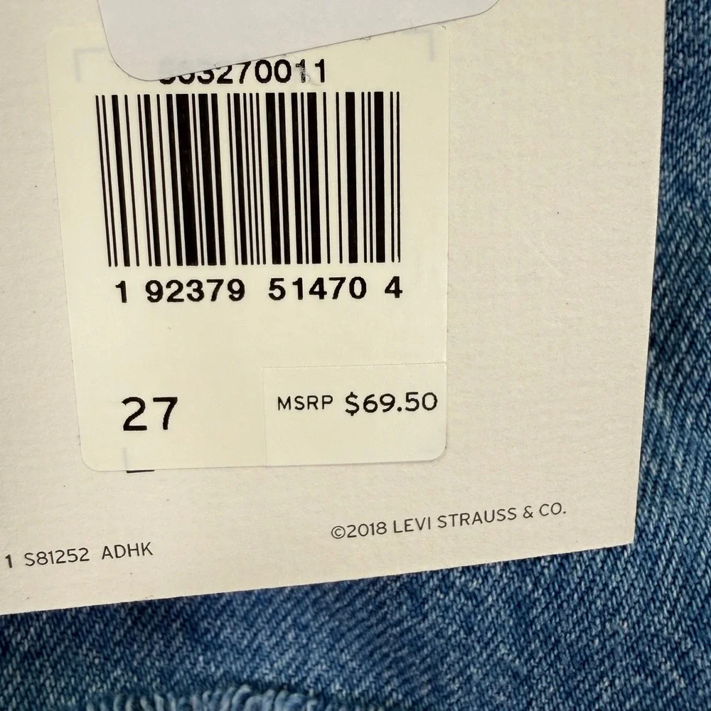 Levis Premium 501 Shorts Womens High Rise Non-Stretch Denim Cut Off Blue